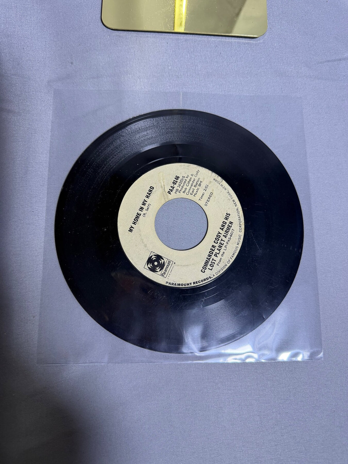 Vintage Commander Cody & His Lost Planet Airmen Hot Rod Lincoln 45 RPM Vinyl photo 3