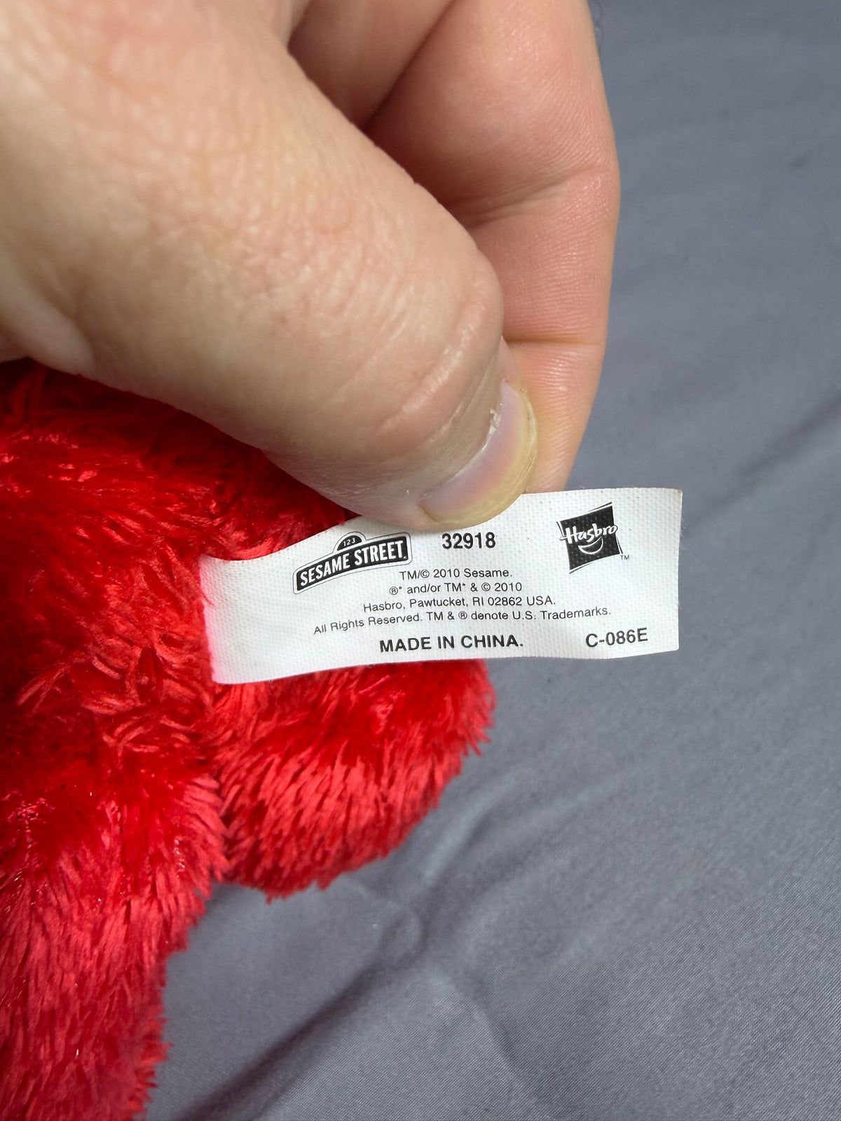 Sesame Street Elmo Red Plush Stuffed Animal Hasbro 2010 photo 3