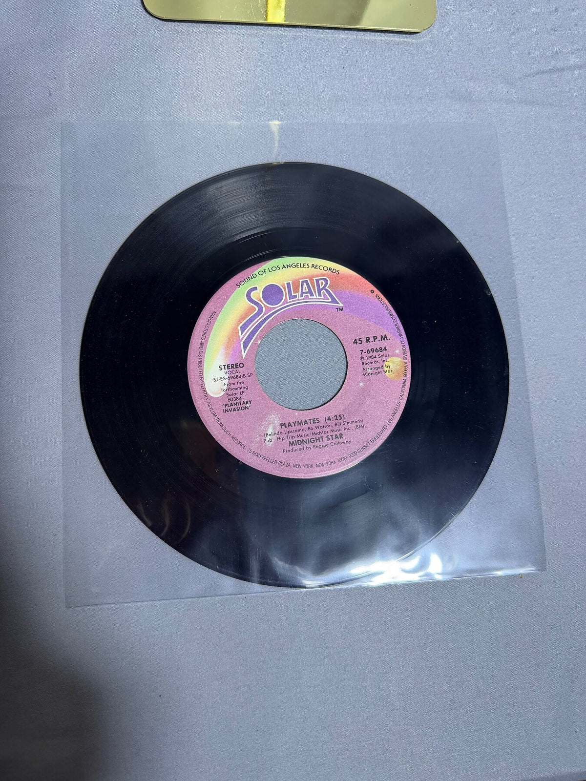 Vintage Midnight Star - Planetary Invasion: Operator / Playmates 45 RPM Vinyl photo 3