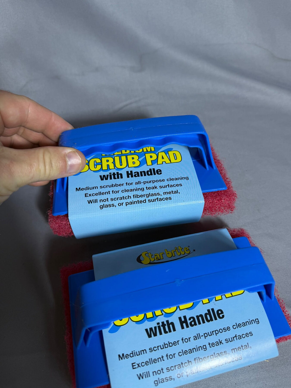 Star brite Medium Scrub Pad with Handle - 2-Pack Cleaning Tools photo 4