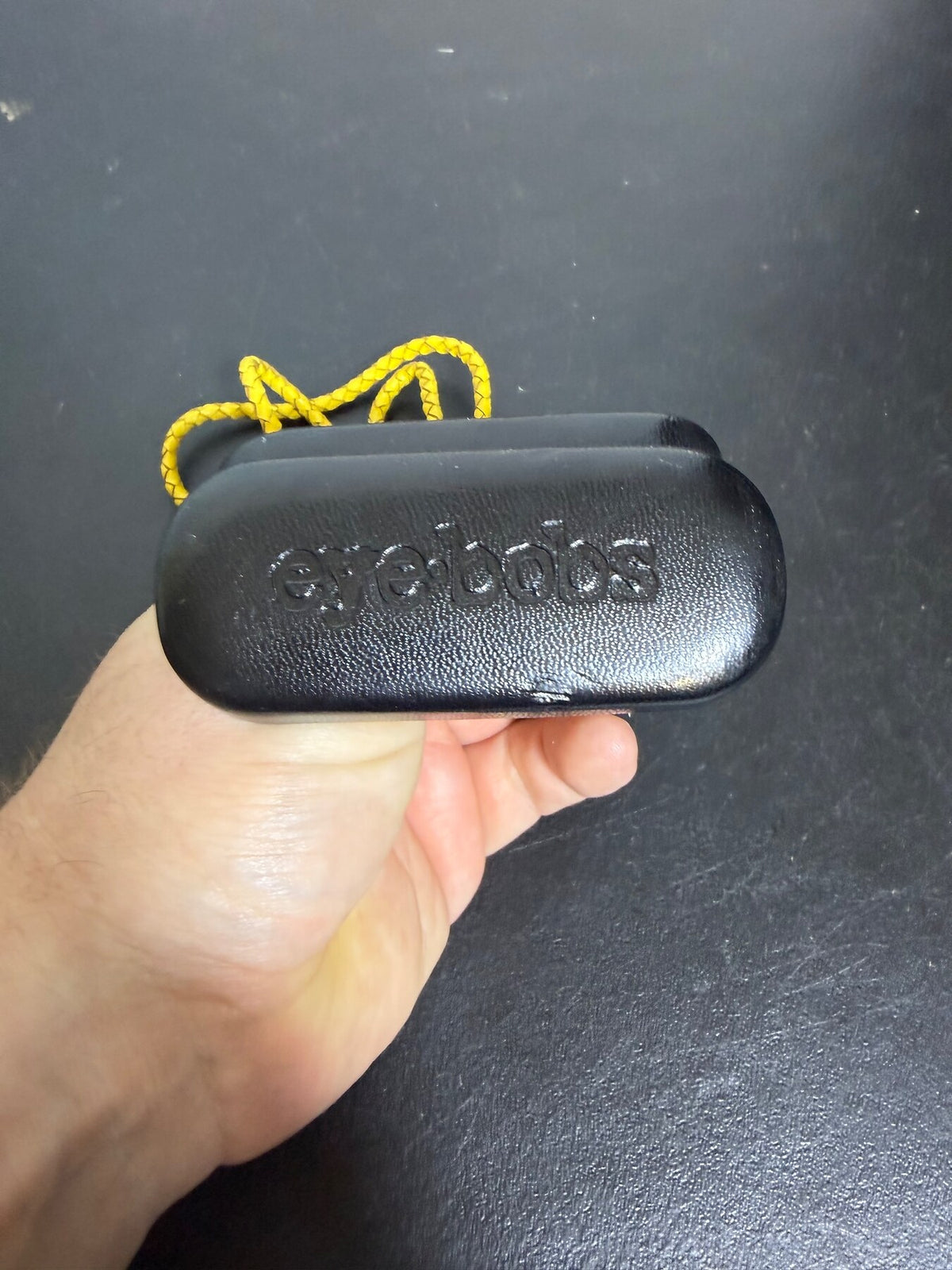 Eyebobs Yellow Braided Eyewear Retainer Cord with Black Case - Wormhole Thrift