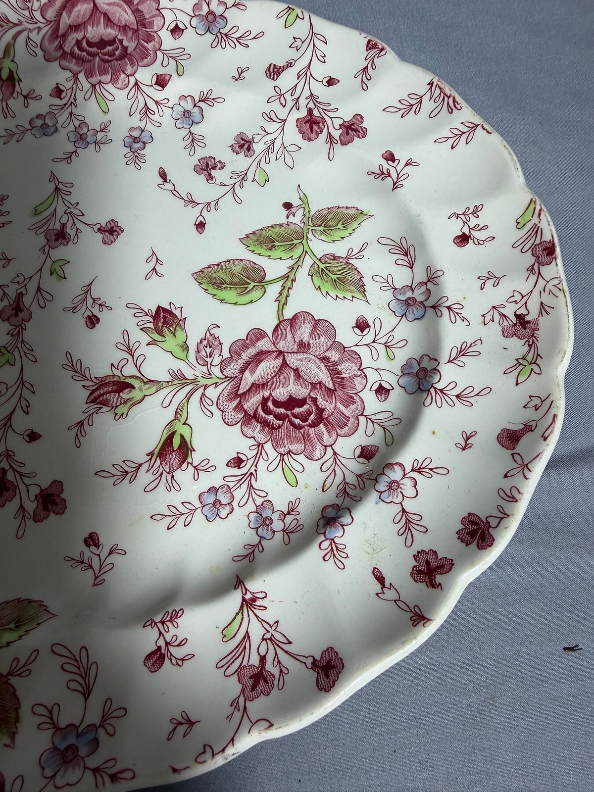 Vintage Johnson Bros Rose Chintz Oval Serving Platter photo 4