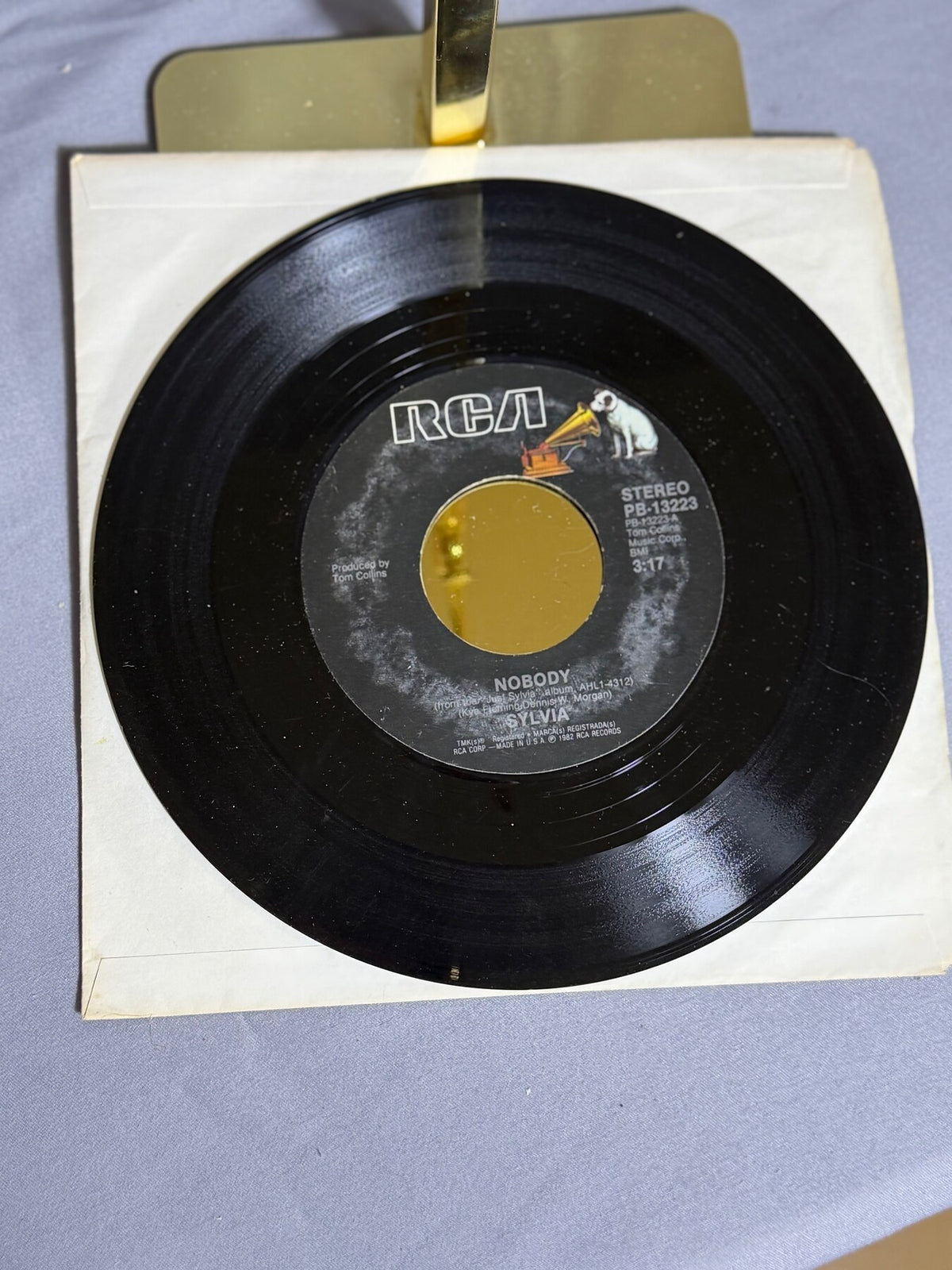 Vintage Sylvia - Nobody / I'll Make It Right With You RCA 1982 45 RPM Vinyl photo 4