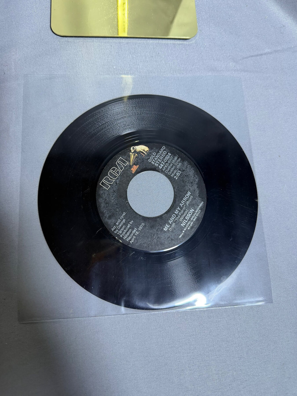 Vintage RCA Nilsson 45 RPM Vinyl Single - Without You / Me and My Arrow photo 4