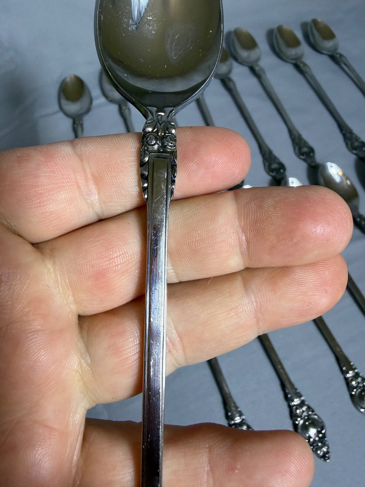 Vintage Supreme Cutlery Ornate Stainless Steel Teaspoons (Set of 12) photo 4