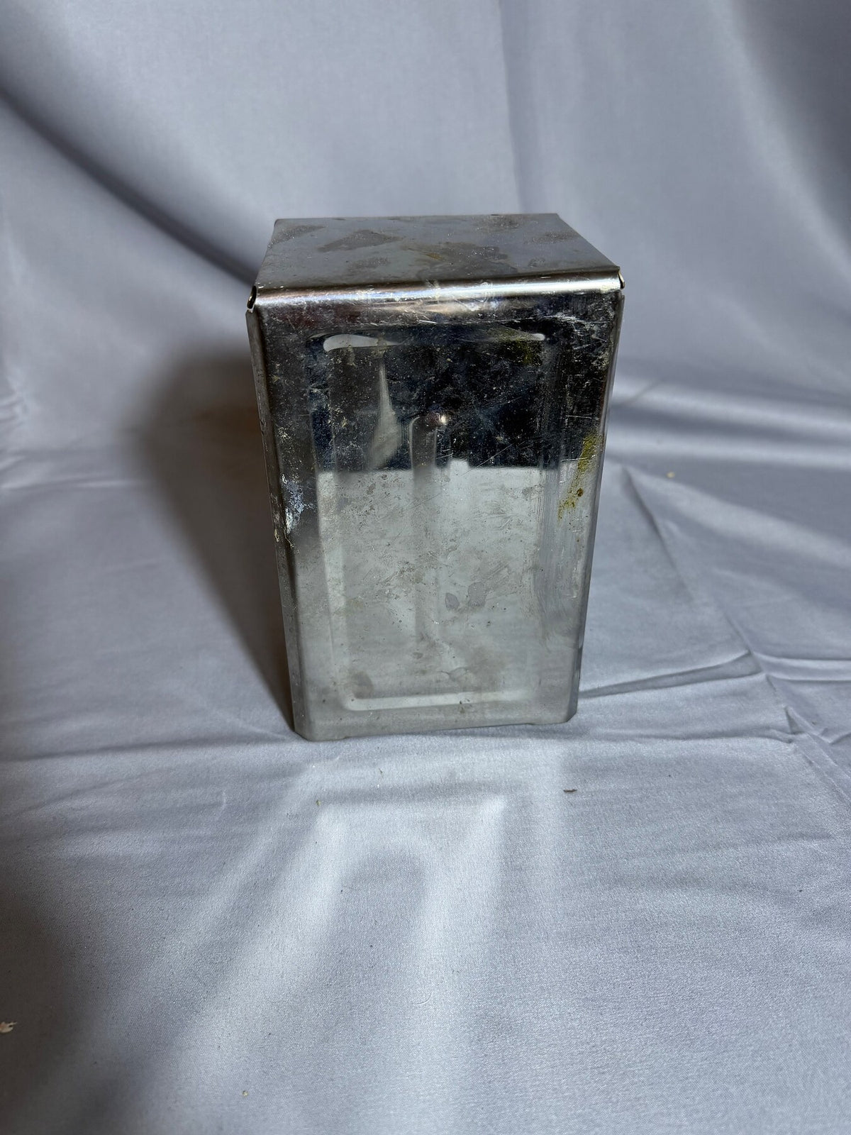 Vintage Silver-Tone Metal Napkin Dispenser Holder photo 4