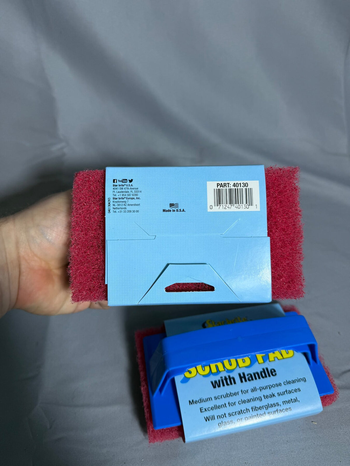 Star brite Medium Scrub Pad with Handle - 2-Pack Cleaning Tools photo 5