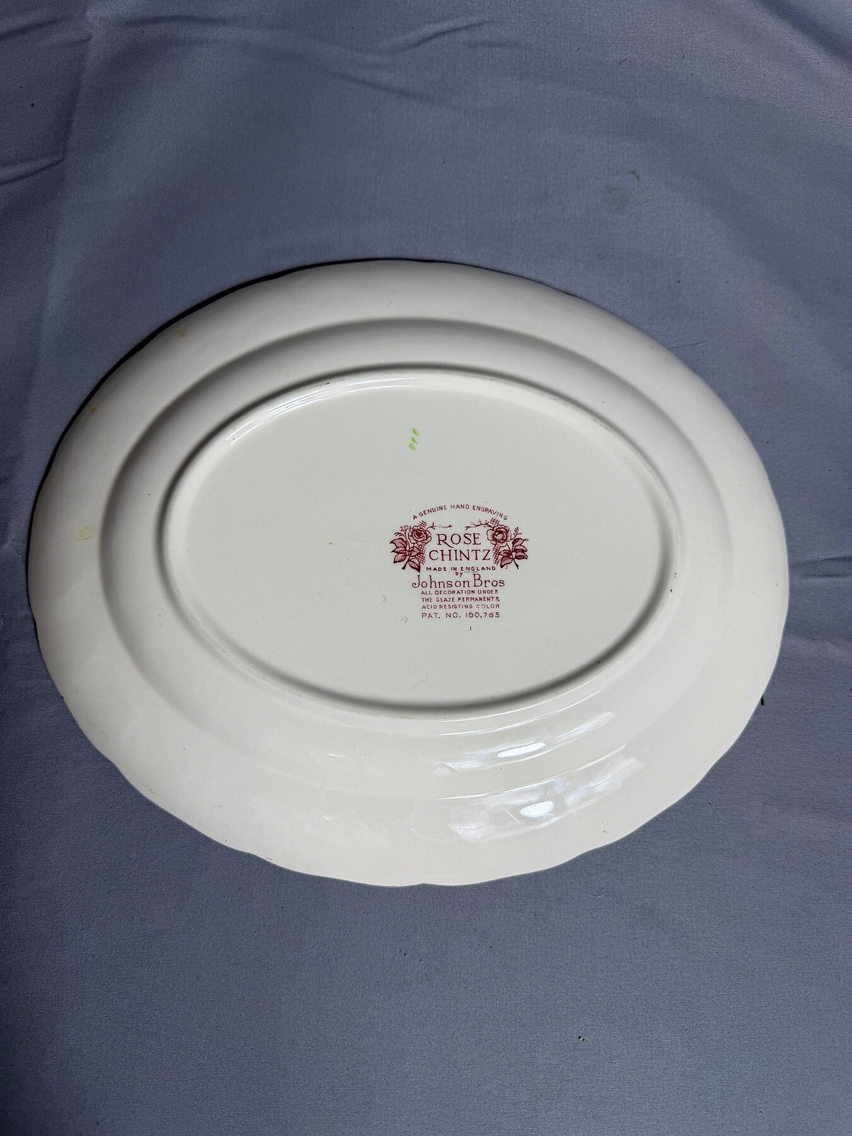 Vintage Johnson Bros Rose Chintz Oval Serving Platter photo 5