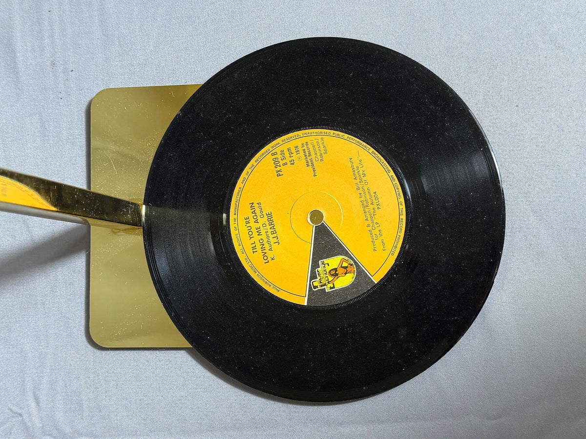Vintage J.J. Barrie - No Charge / Till You're Loving Me Again 1976 45 RPM photo 4