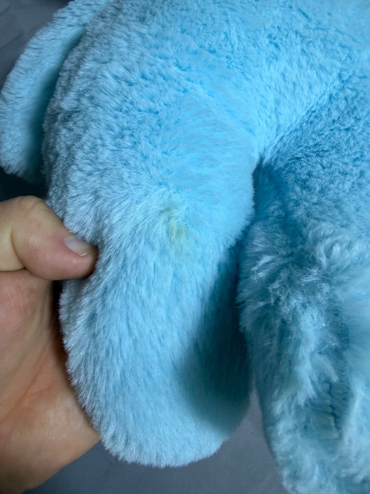 Blue Plush Monster Stuffed Animal Toy with Mint Green Face - 12.5 Inches photo 6