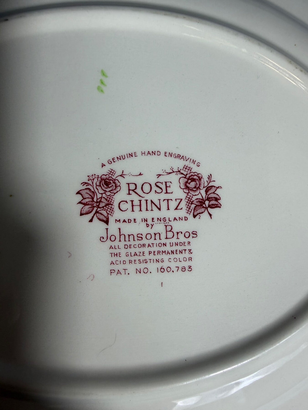 Vintage Johnson Bros Rose Chintz Oval Serving Platter photo 6