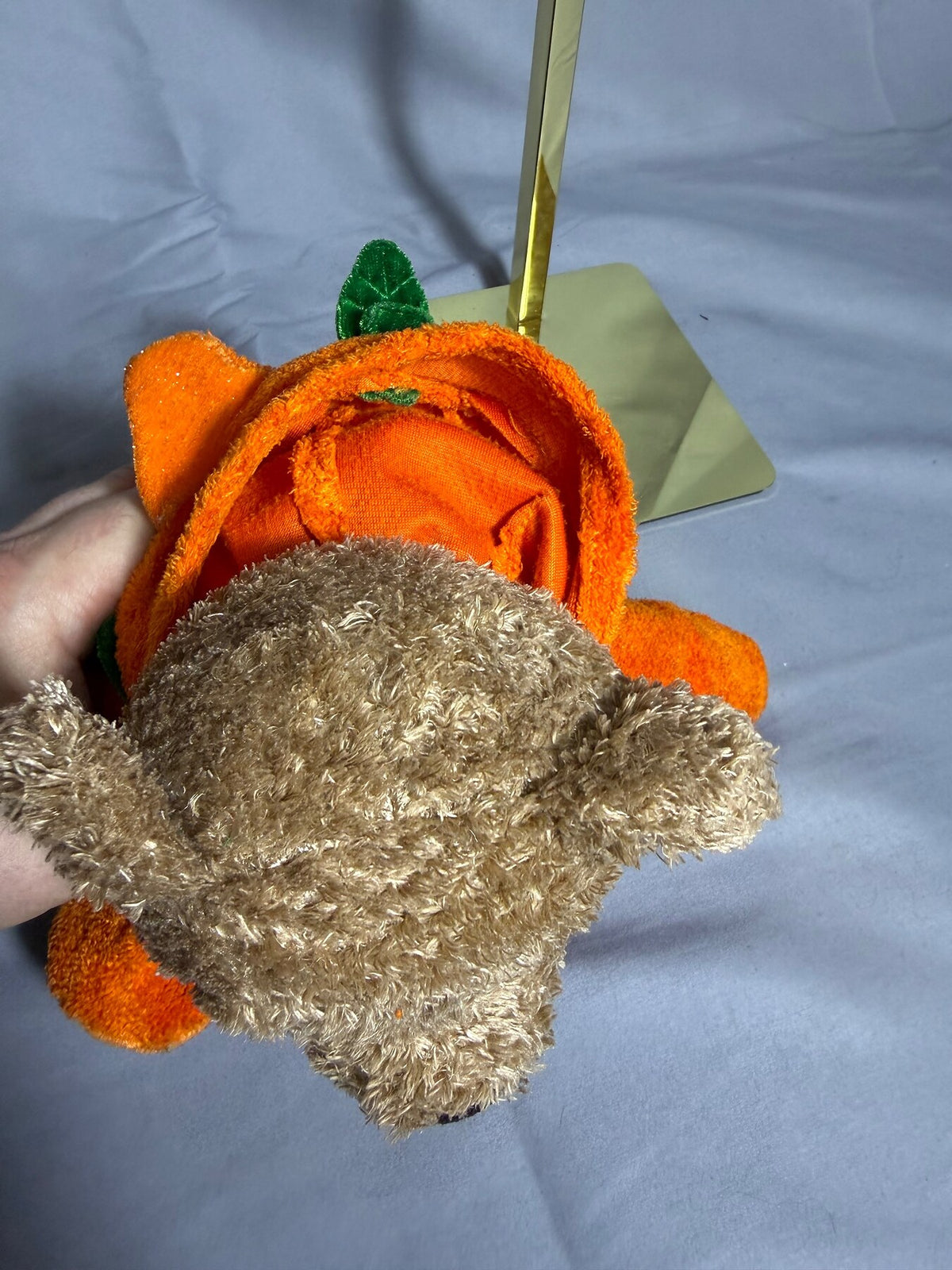 Vintage G.A.C. Teddy Bear in Pumpkin Costume Plush Toy 1998 photo 6