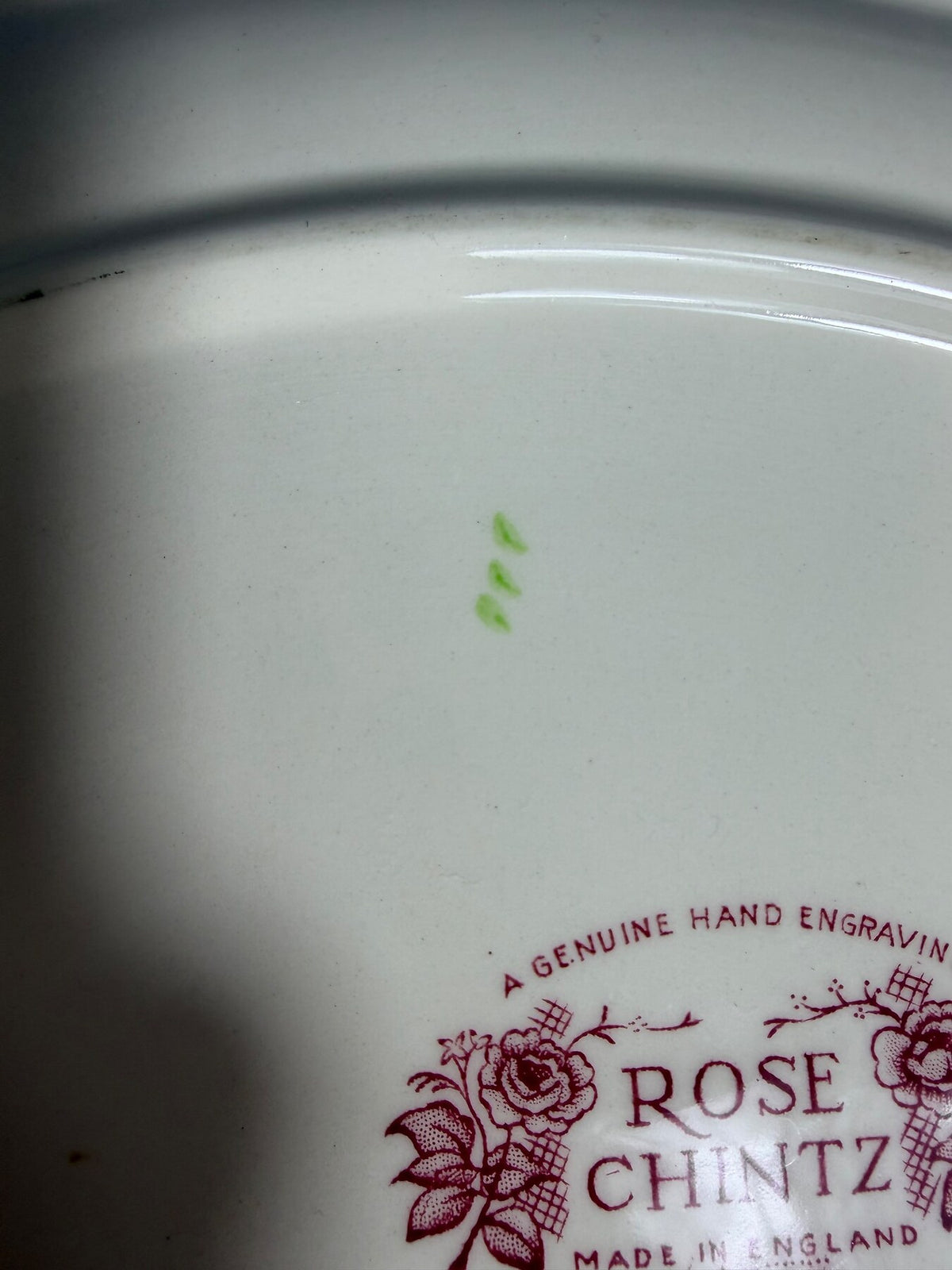 Vintage Johnson Bros Rose Chintz Oval Serving Platter photo 7