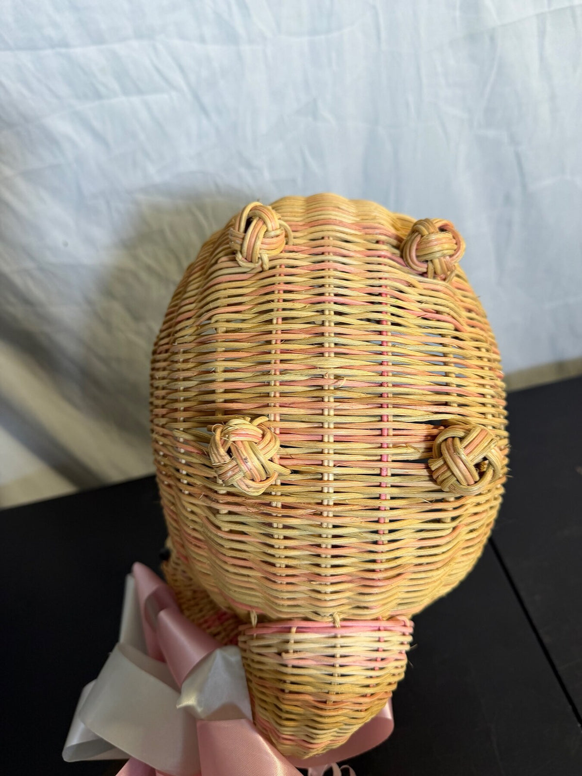 Vintage Wicker Duck Shaped Basket with Handle - Wormhole Thrift