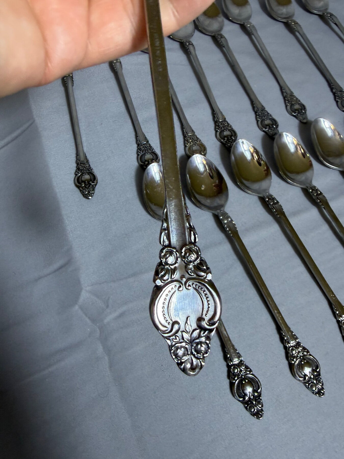 Vintage Supreme Cutlery Ornate Stainless Steel Teaspoons (Set of 12) photo 7