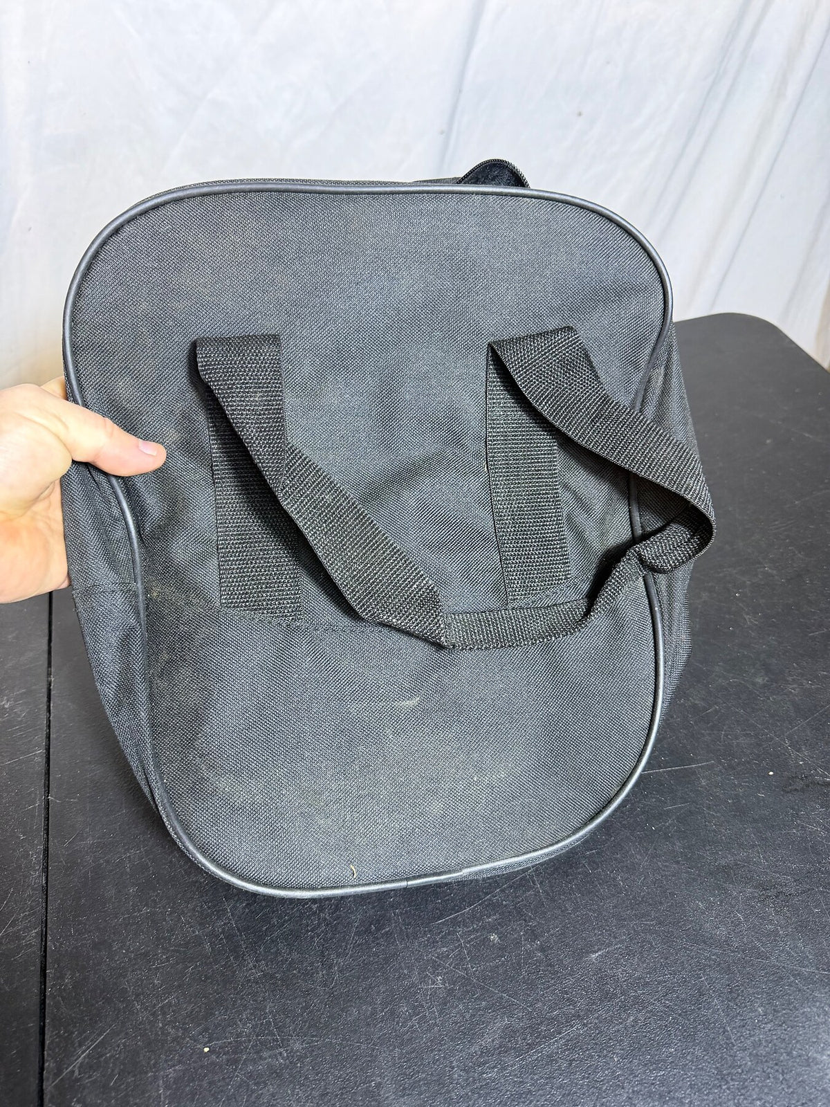 Saucony Black Zippered Utility Tote Bag with Logo photo 7