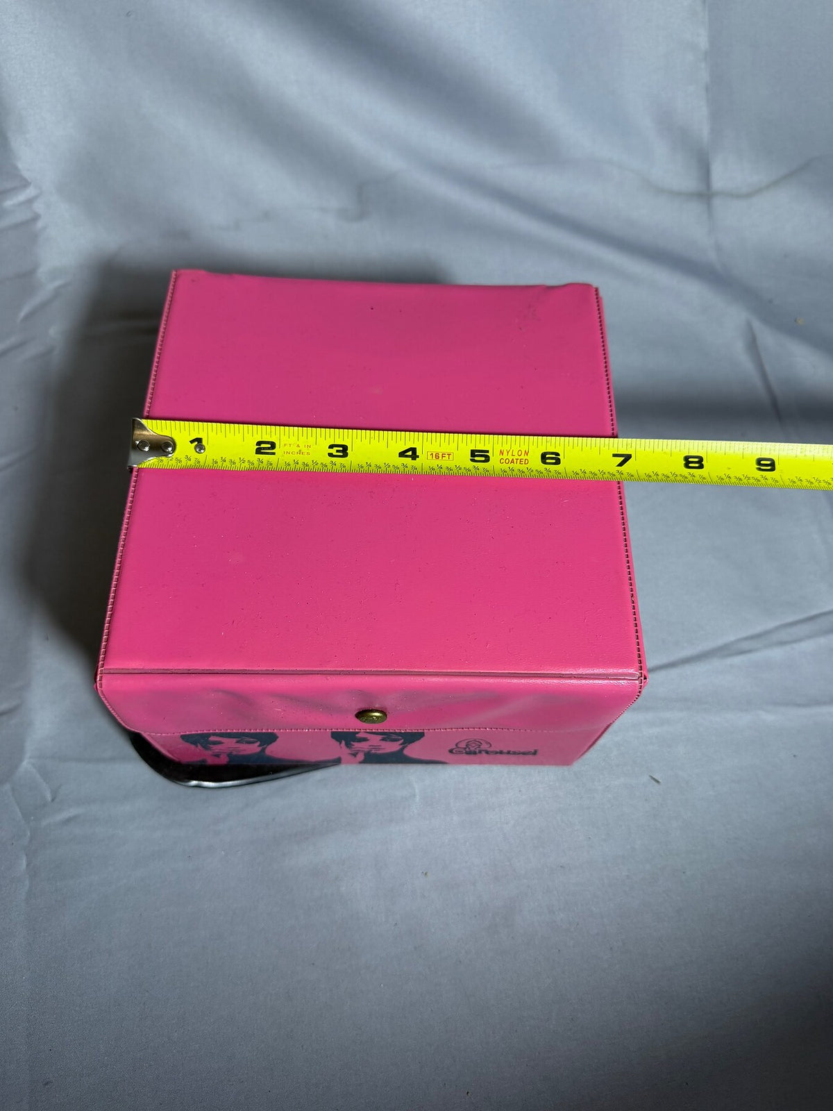 Vintage Carousel Pink Mod Cosmetic Vanity Case photo 7
