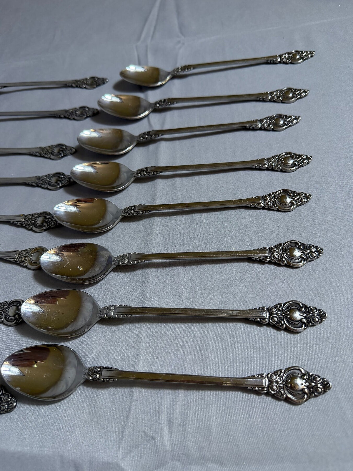 Vintage Supreme Cutlery Ornate Stainless Steel Teaspoons (Set of 12) photo 8