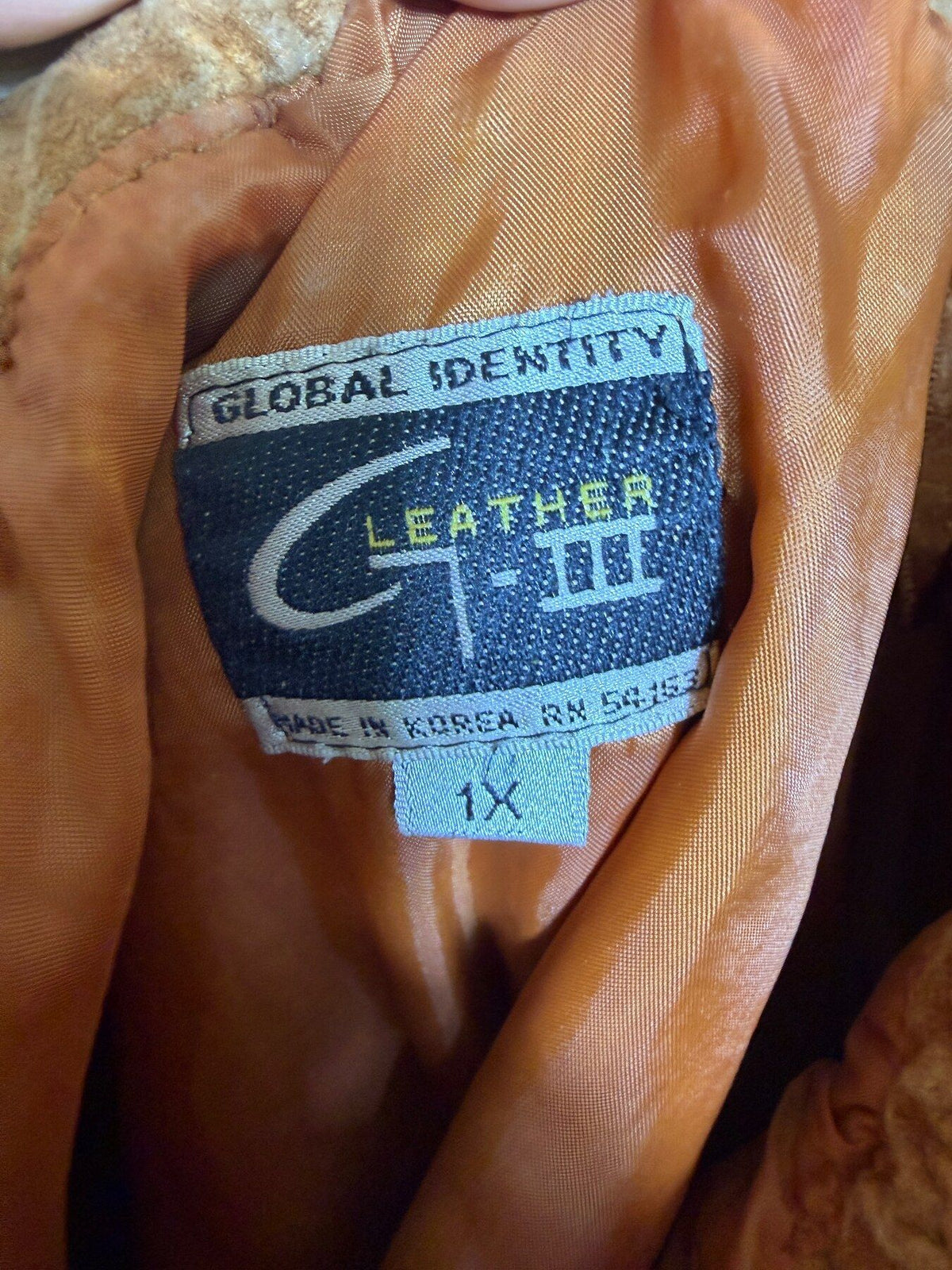 Vintage Global Identity G-III 1X Brown Suede Leather Paneled Midi Skirt - Wormhole Thrift