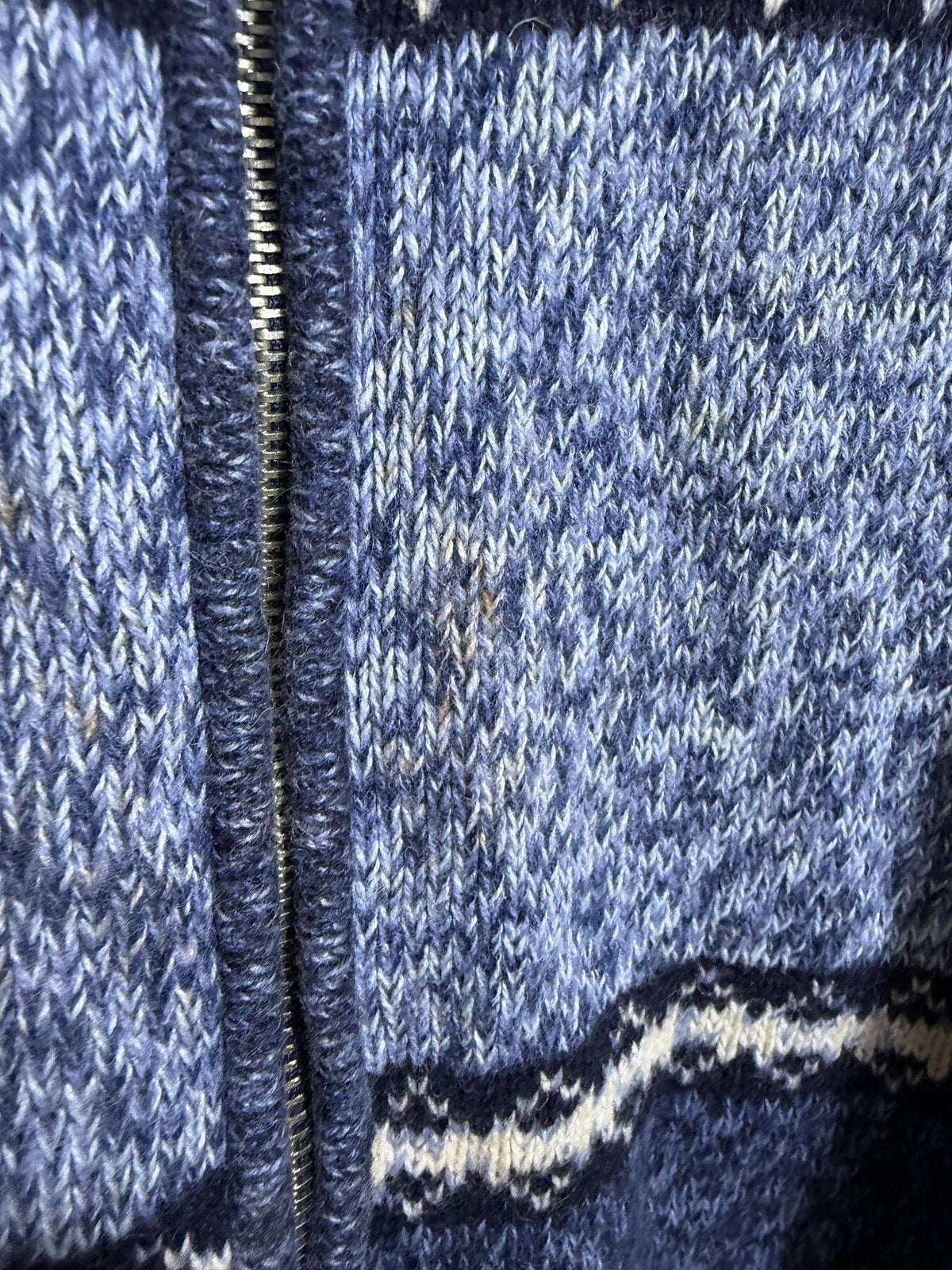 Vintage Dressbarn Blue Striped Ramie Cotton Full Zip Cardigan Sweater Size S - Wormhole Thrift