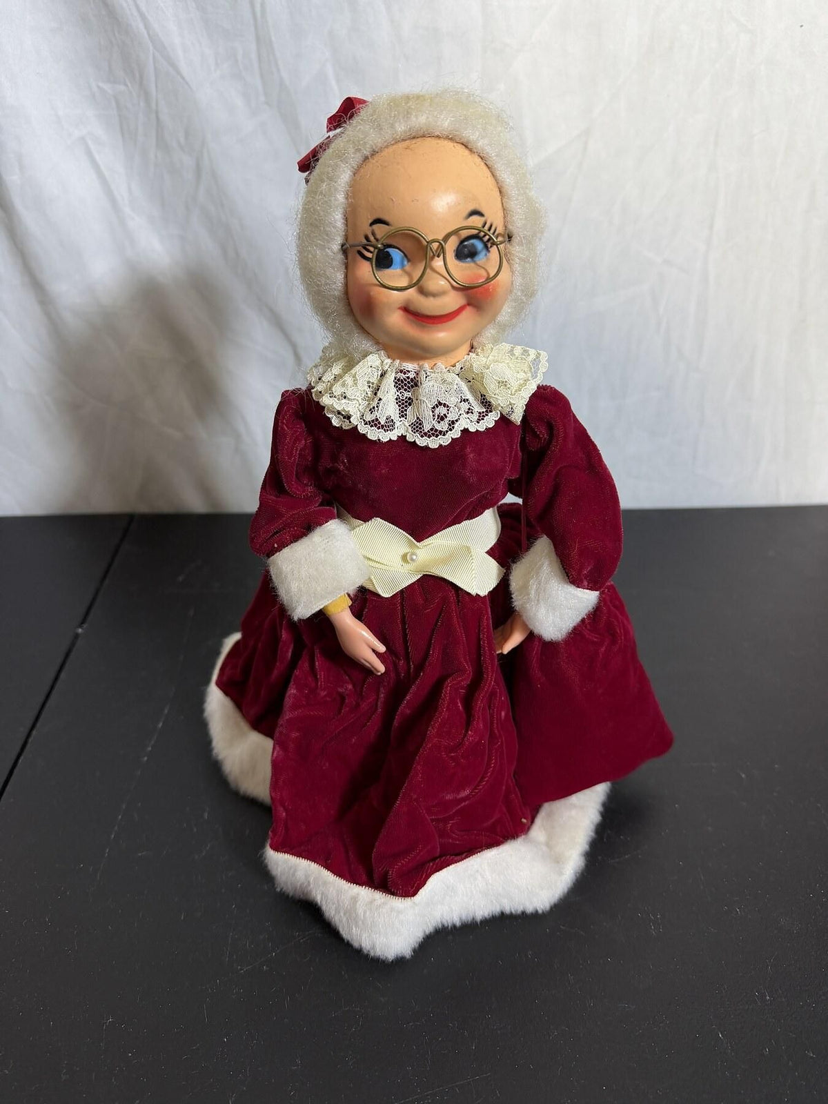 Vintage Mrs. Claus Dish Soap Bottle Cover Christmas Figure - Wormhole Thrift