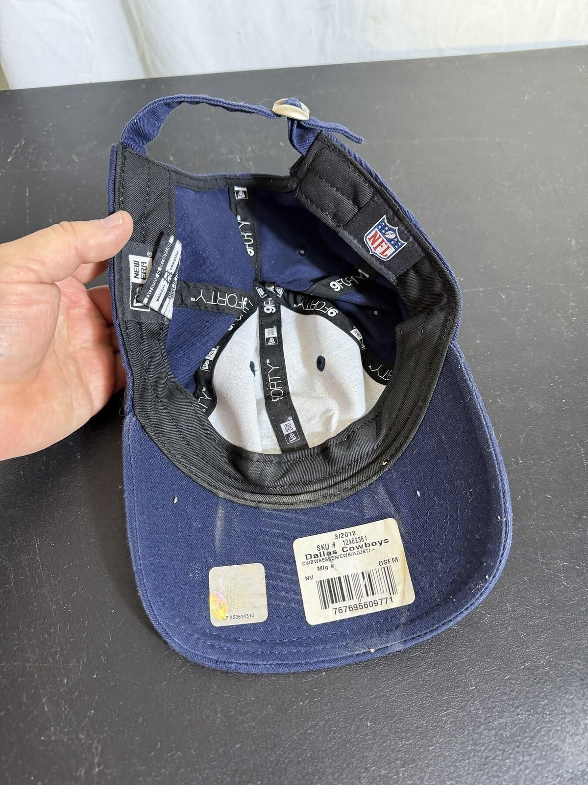 New Era 9FORTY Dallas Cowboys Women's Adjustable Baseball Cap Navy - Wormhole Thrift