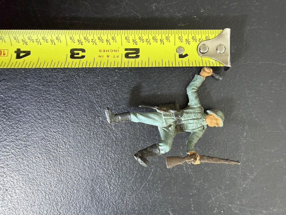 Painted Miniature Toy Soldier Figurine - 2.5 Inch Army Man - Wormhole Thrift