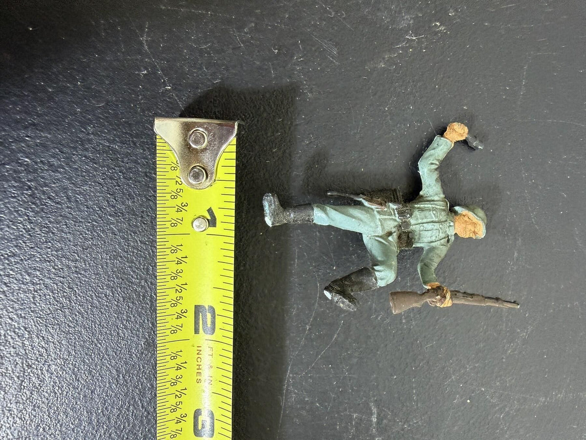 Painted Miniature Toy Soldier Figurine - 2.5 Inch Army Man - Wormhole Thrift