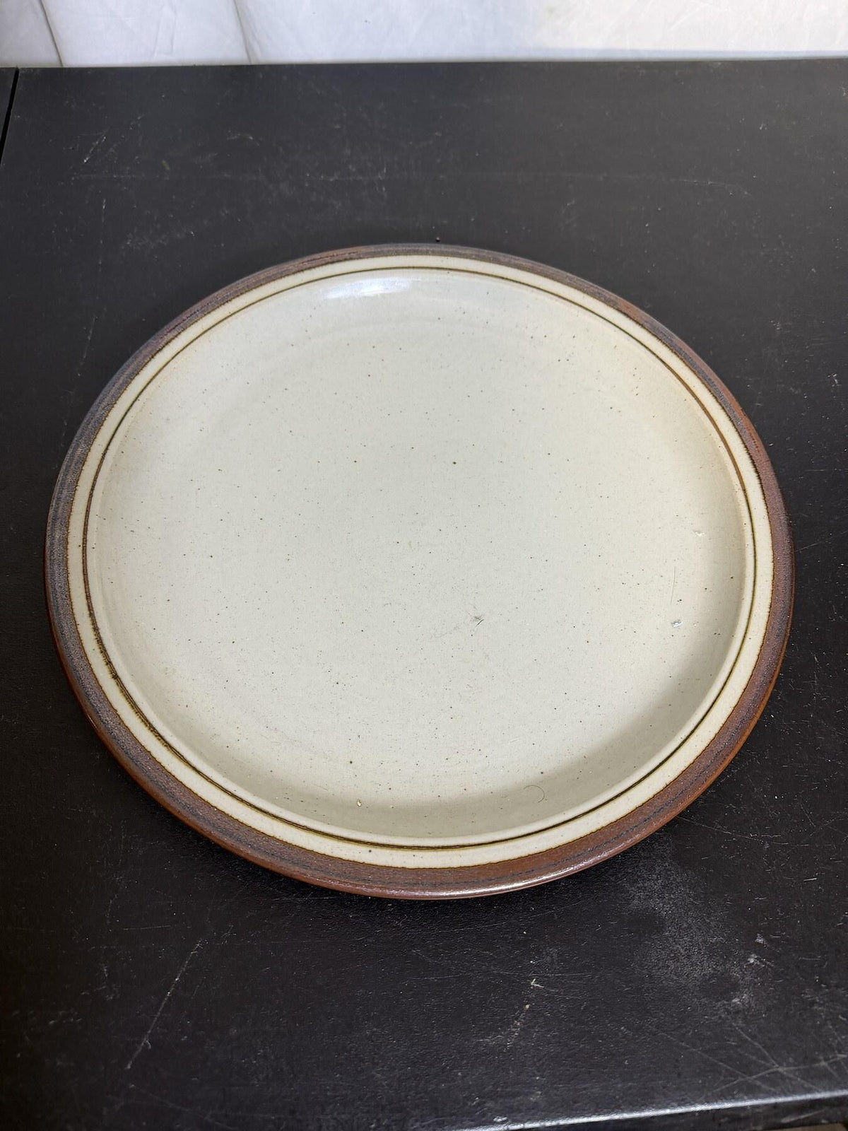Vintage Otagiri Sierra Japan Hand Crafted Ceramic Dinner Plate 12in - Wormhole Thrift