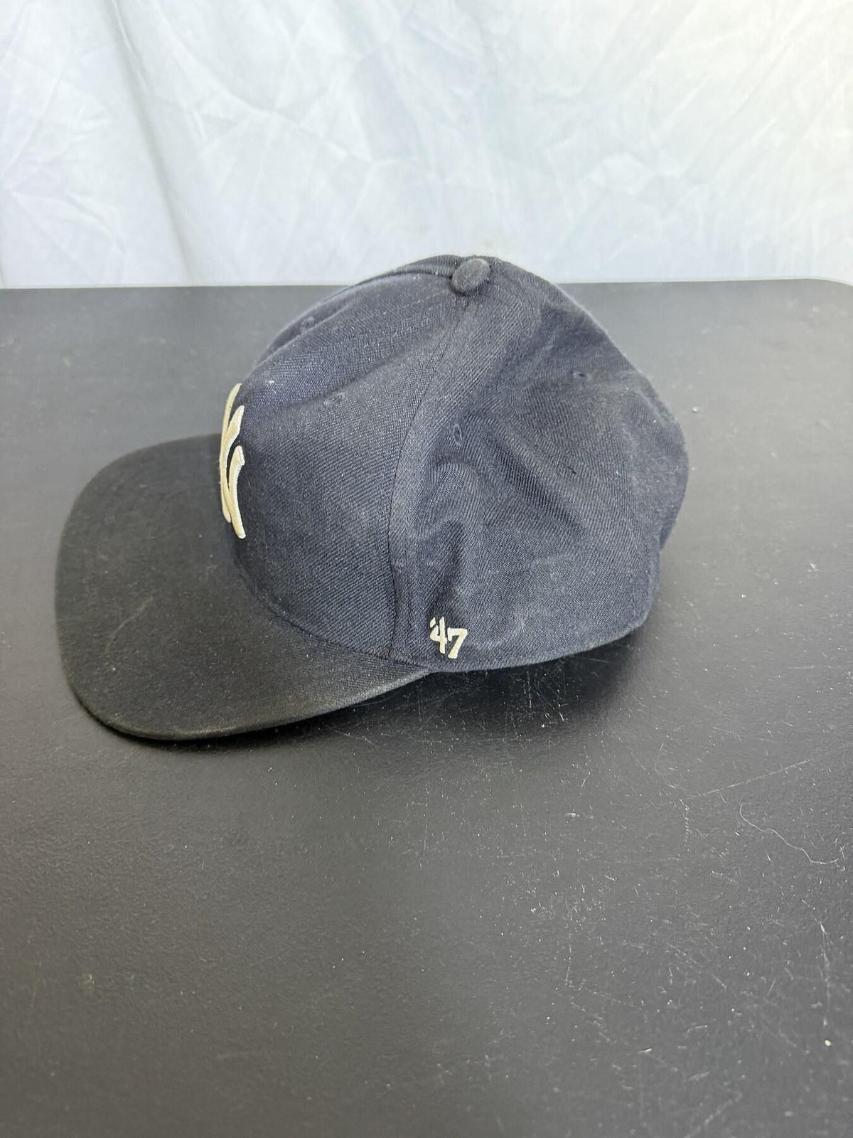 '47 Brand New York Yankees Black Baseball Cap OSFA - Wormhole Thrift
