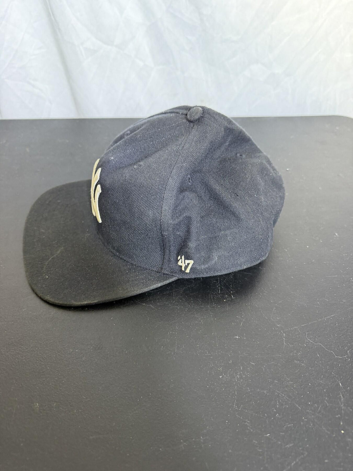 '47 Brand New York Yankees Black Baseball Cap OSFA - Wormhole Thrift