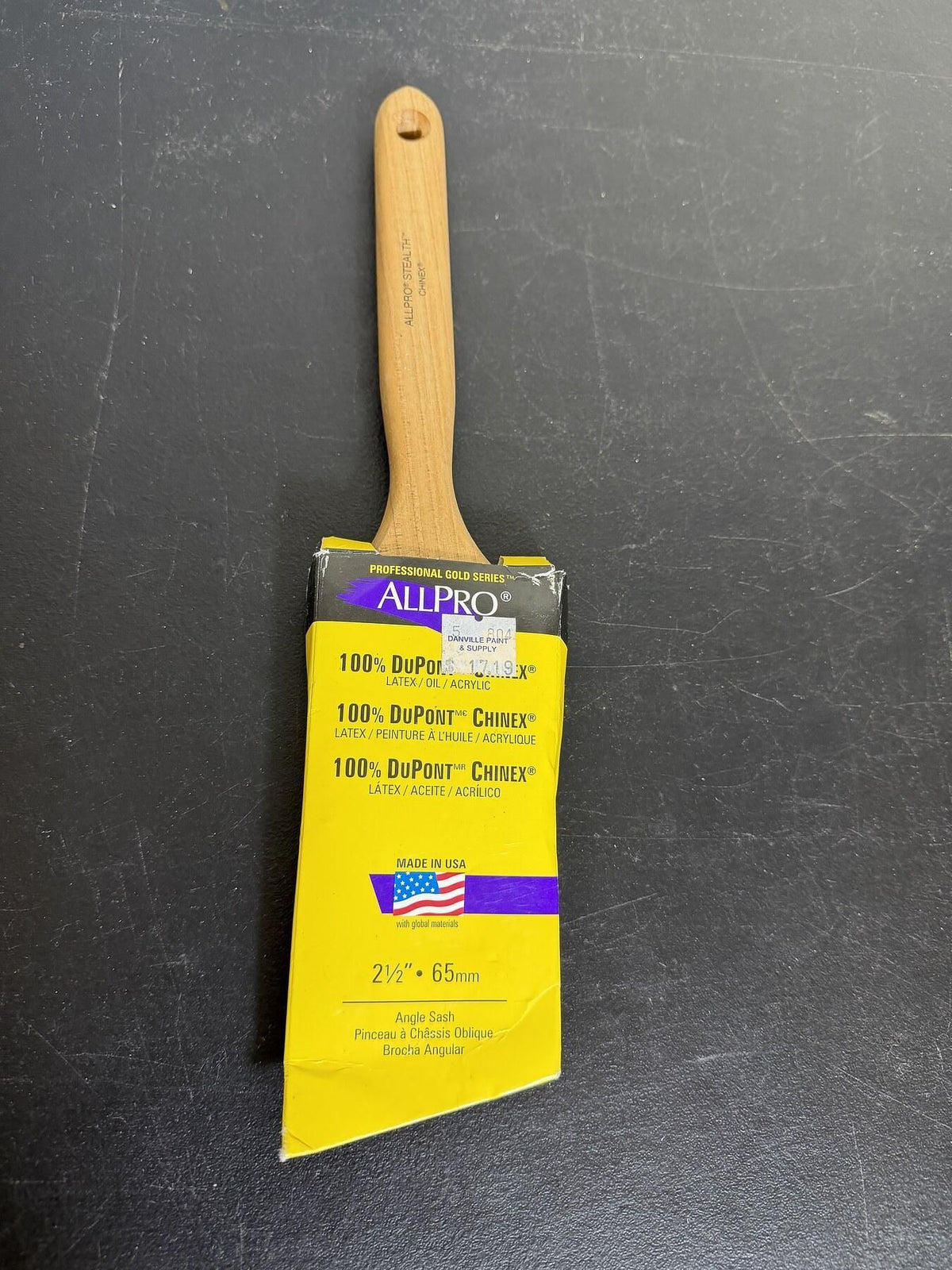 ALLPRO Professional Gold Series 2.5" Angle Sash Paint Brush - Wormhole Thrift