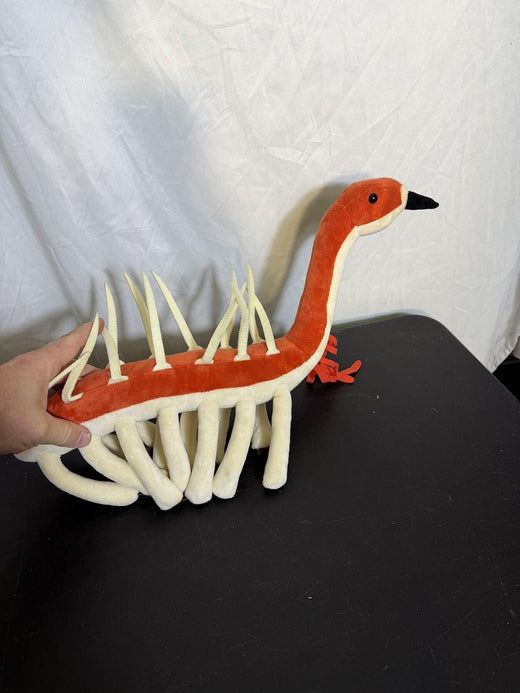 SOFT DAYS Plush Dinosaur Fantasy Creature Stuffed Animal Toy Orange Cream - Wormhole Thrift