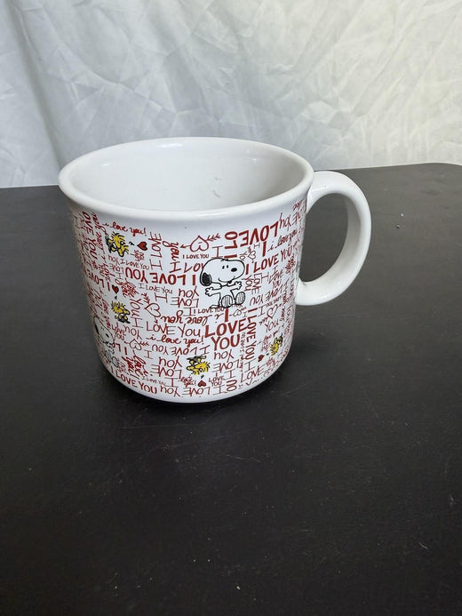 Peanuts Snoopy "I Love You" Ceramic Coffee Mug by Gibson Overseas - Wormhole Thrift