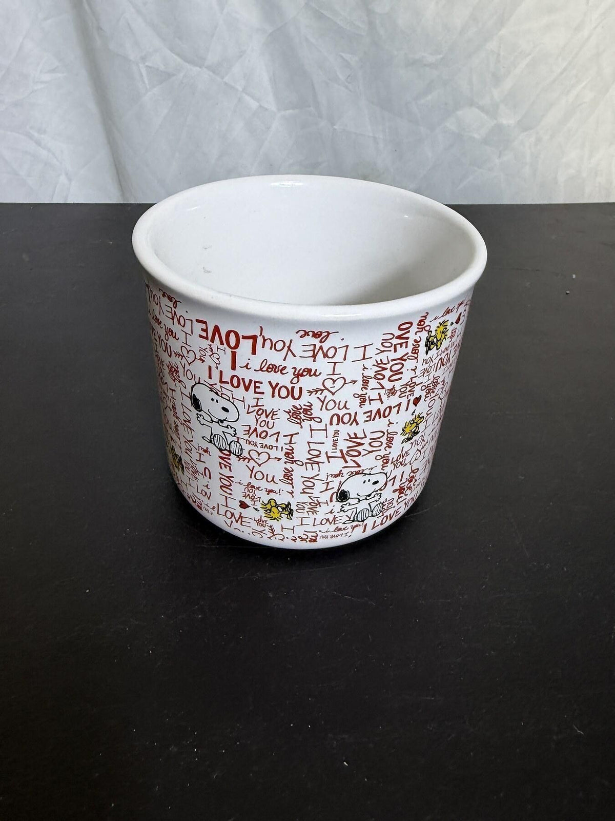 Peanuts Snoopy "I Love You" Ceramic Coffee Mug by Gibson Overseas - Wormhole Thrift