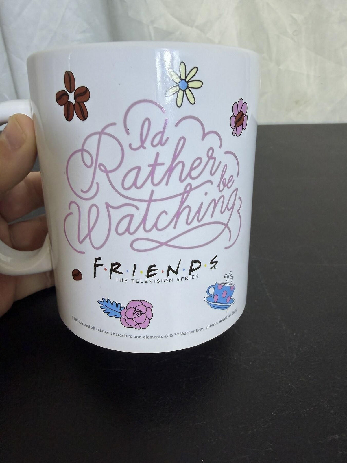 Friends TV Series "I'd Rather Be Watching" Ceramic Coffee Mug by Zak Designs - Wormhole Thrift