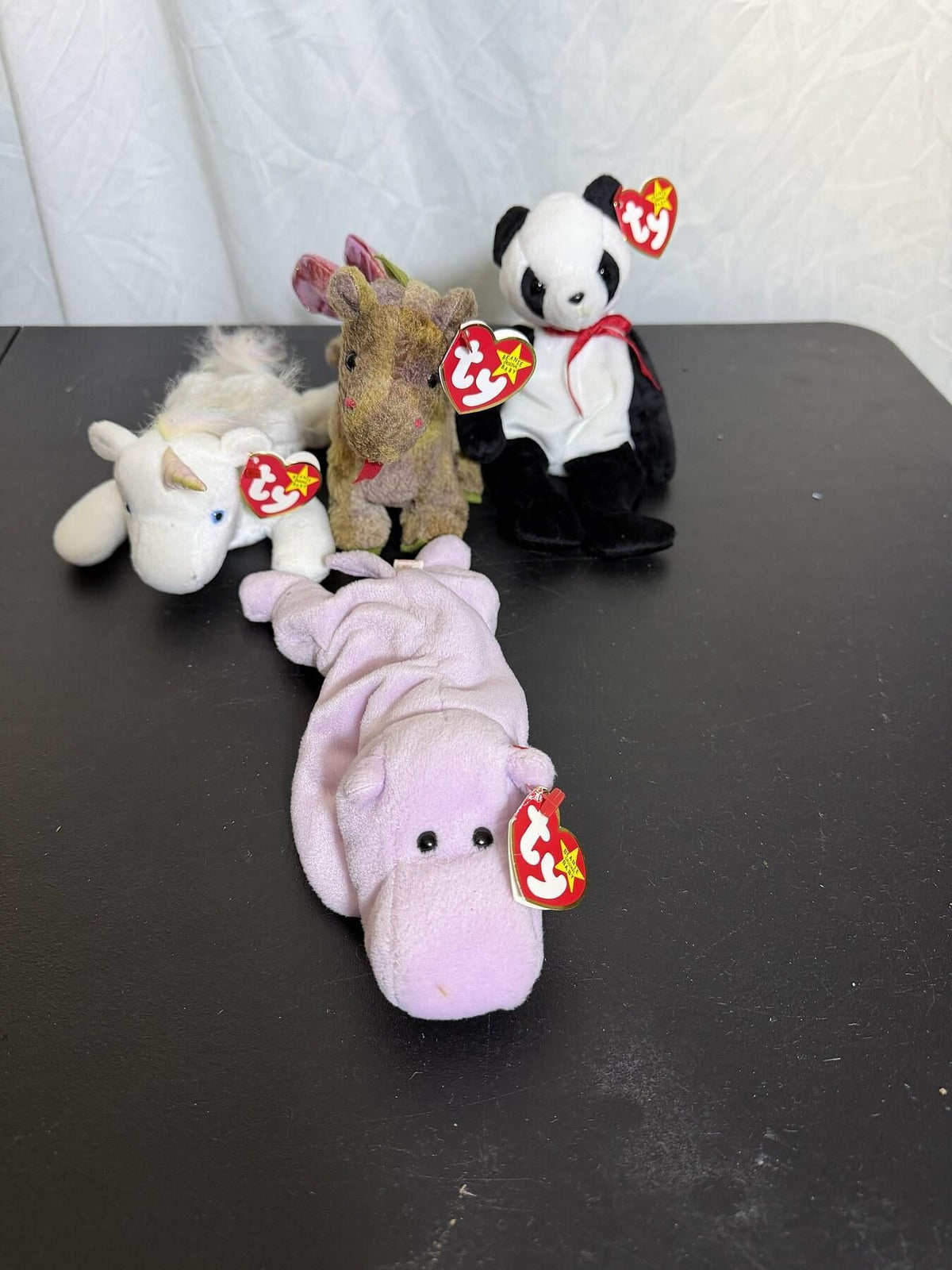 Lot of 4 Ty Beanie Babies Plush Animals w/ Tags - Wormhole Thrift