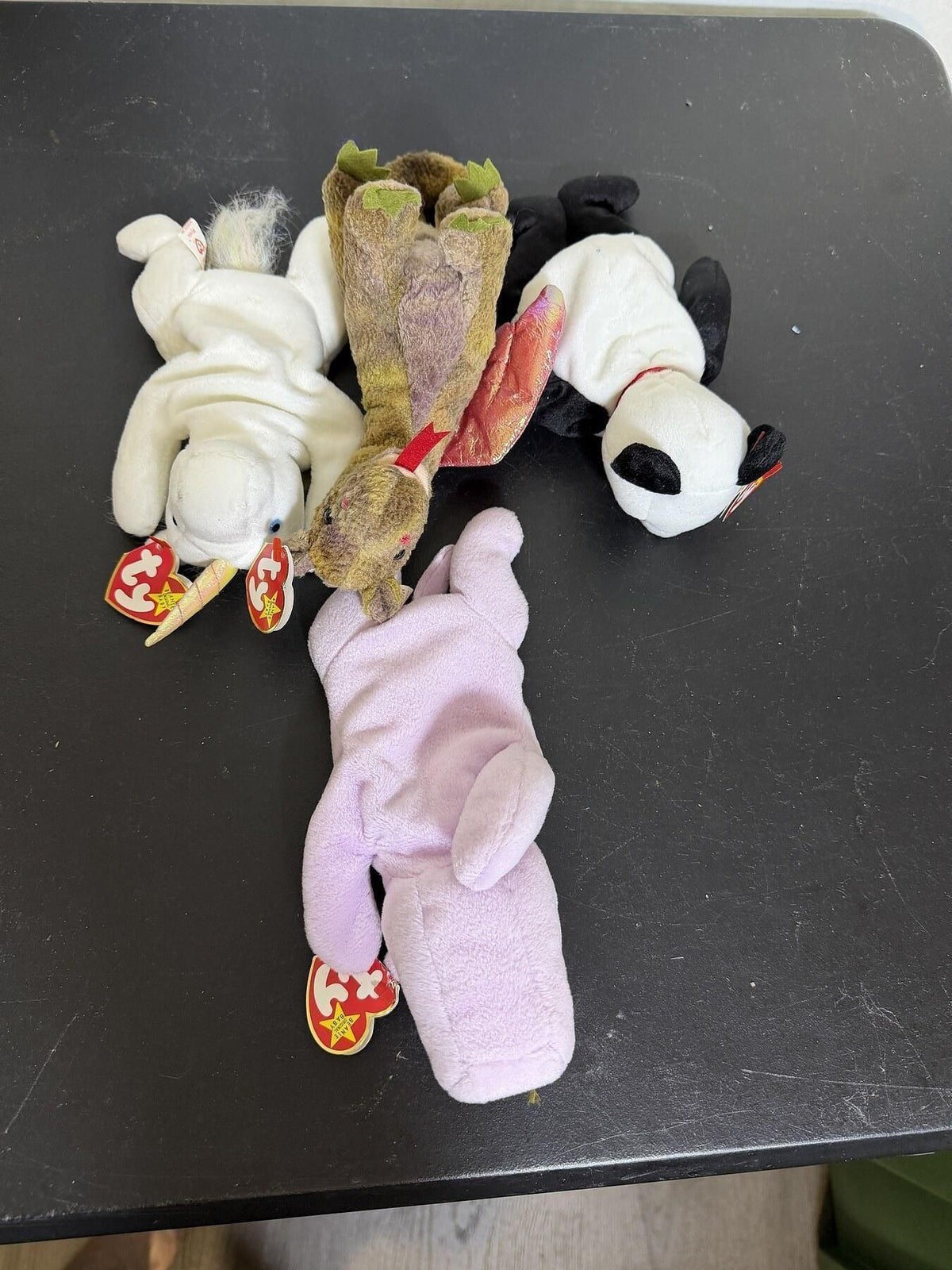Lot of 4 Ty Beanie Babies Plush Animals w/ Tags - Wormhole Thrift