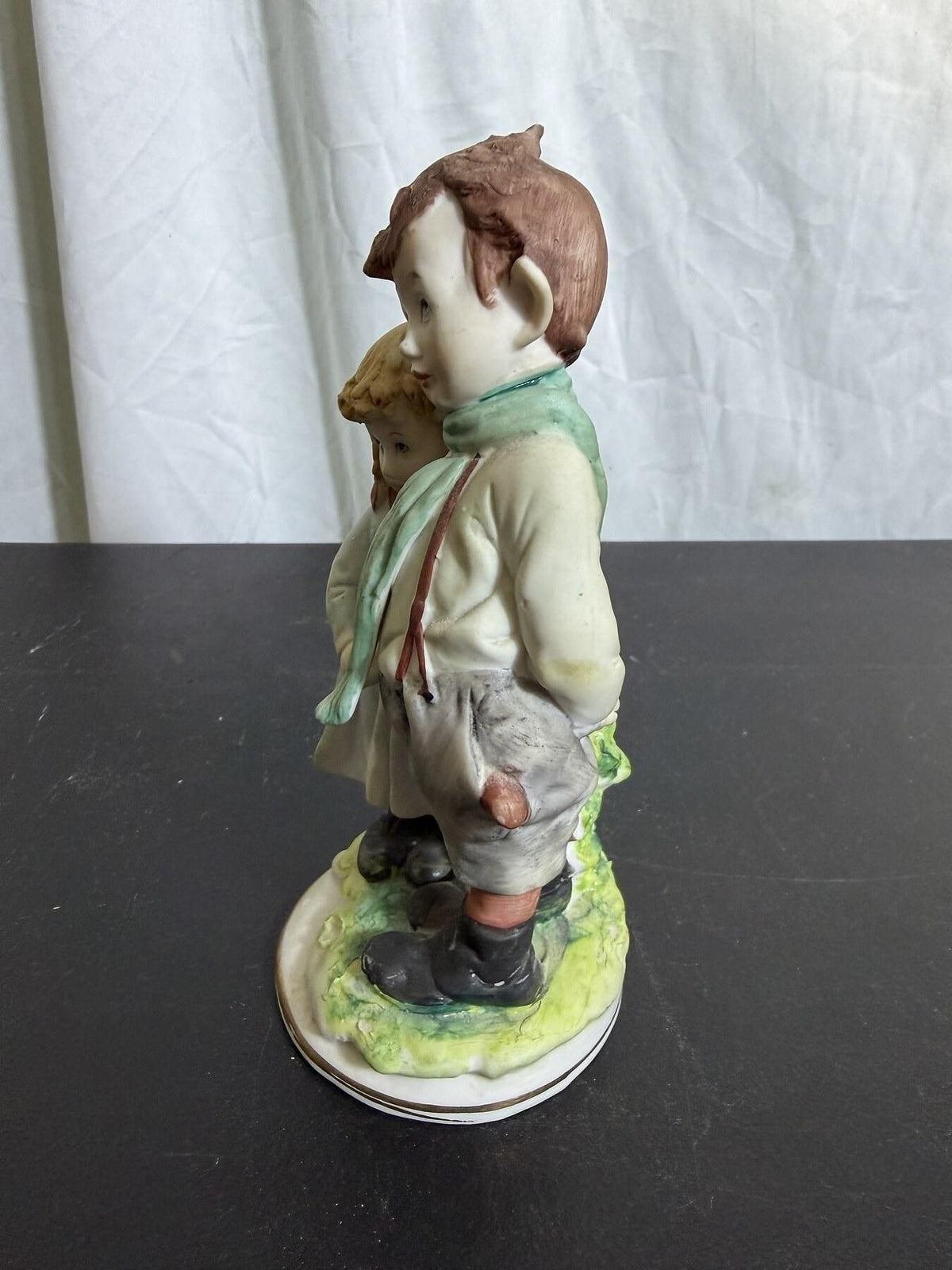 B. Merli Signed Capodimonte-Style Porcelain Children Figurine - Wormhole Thrift