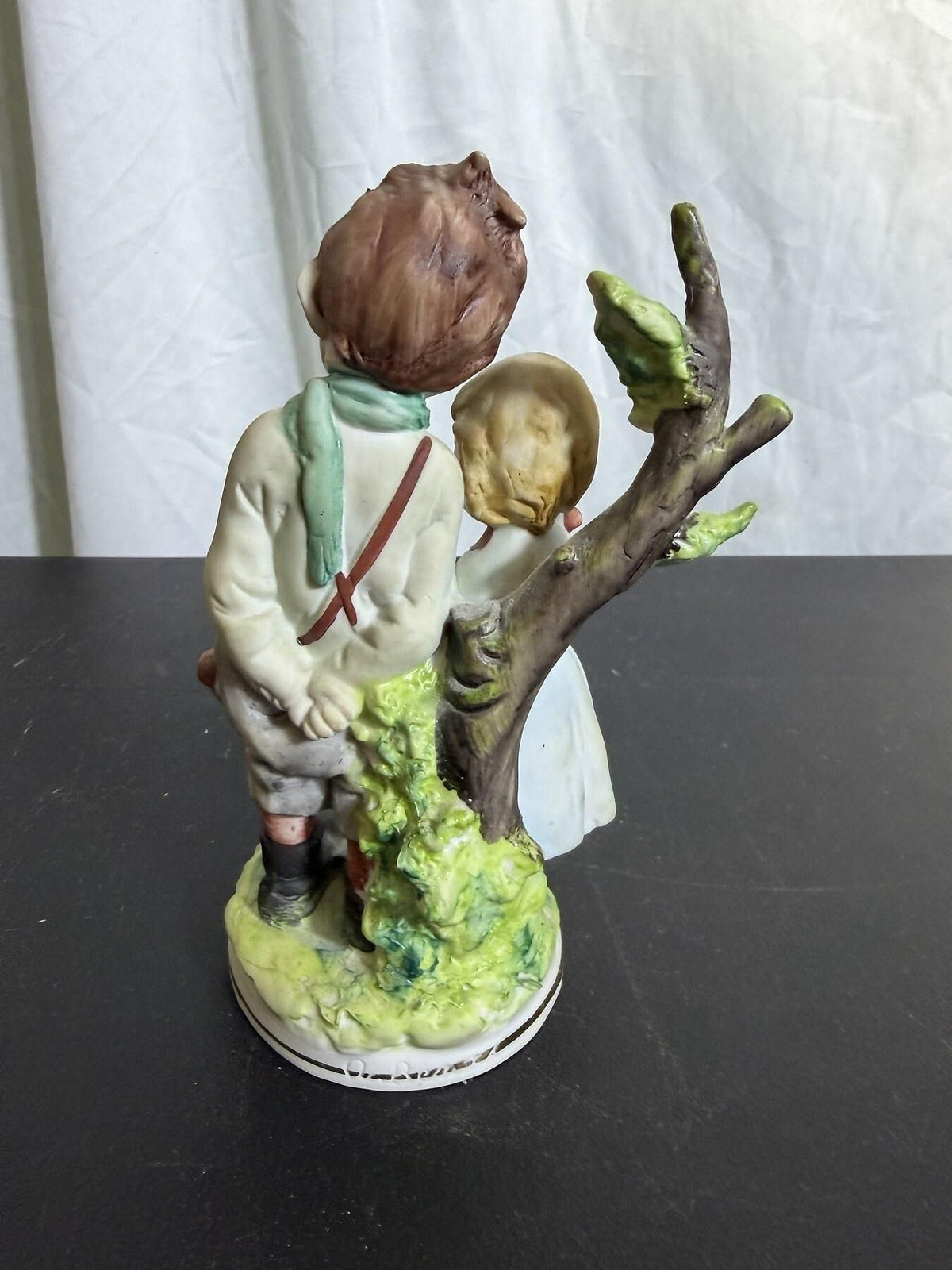 B. Merli Signed Capodimonte-Style Porcelain Children Figurine - Wormhole Thrift
