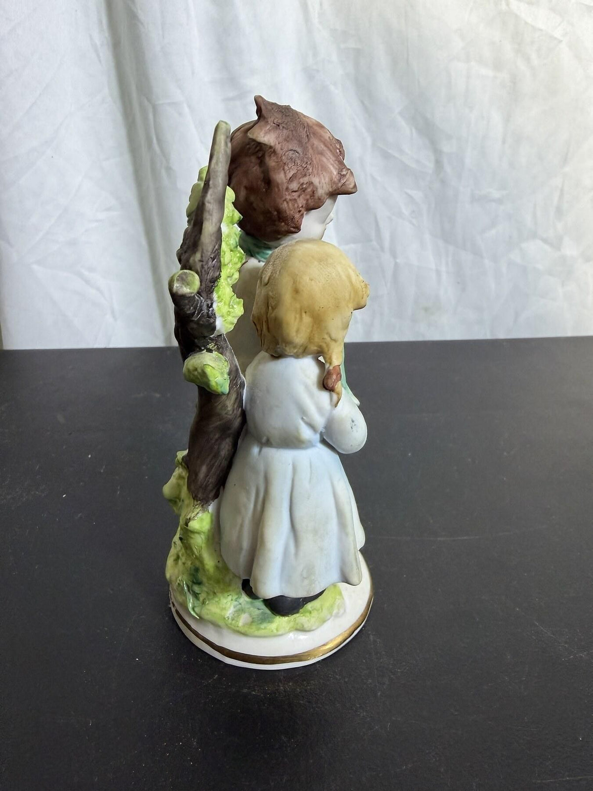 B. Merli Signed Capodimonte-Style Porcelain Children Figurine - Wormhole Thrift