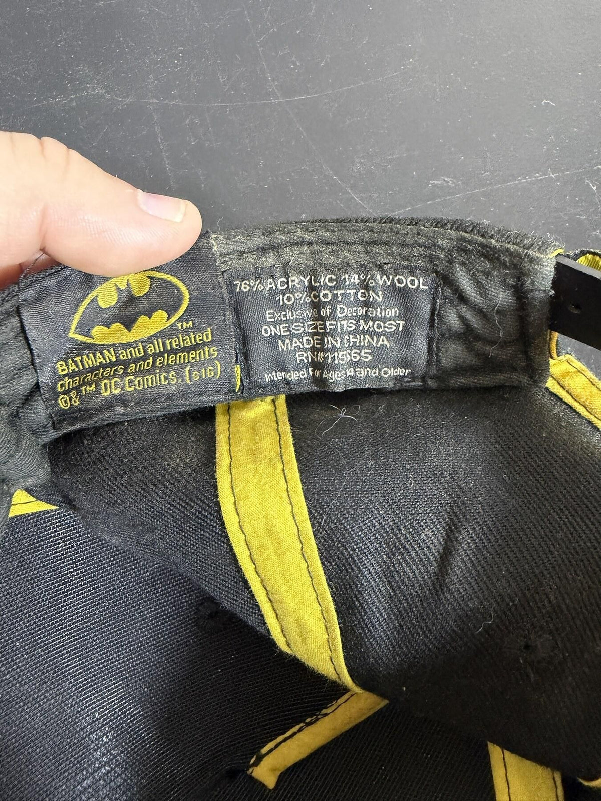 Batman Bioworld Original Snapback Cap OSFA DC Comics - Wormhole Thrift