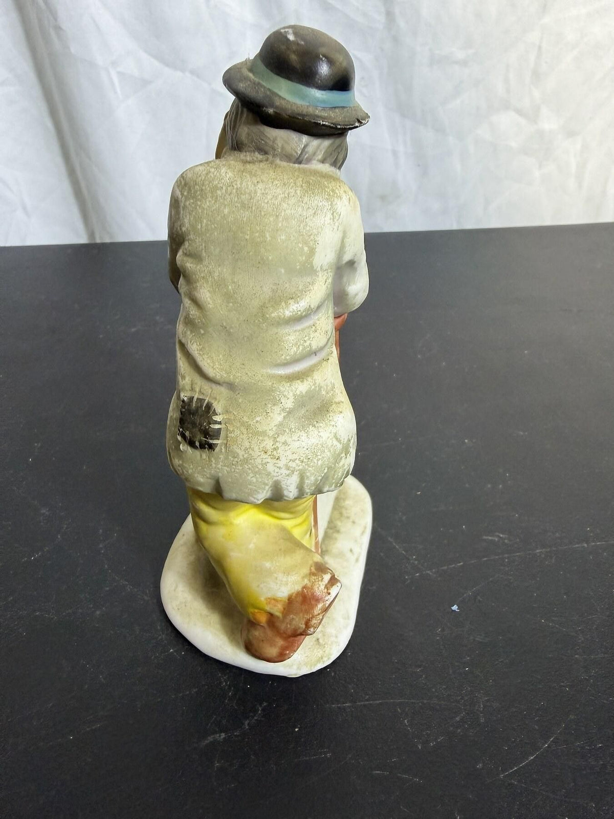 Vintage Emmett Kelly Jr. Flambro Sad Clown Figurine on Ladder - Wormhole Thrift