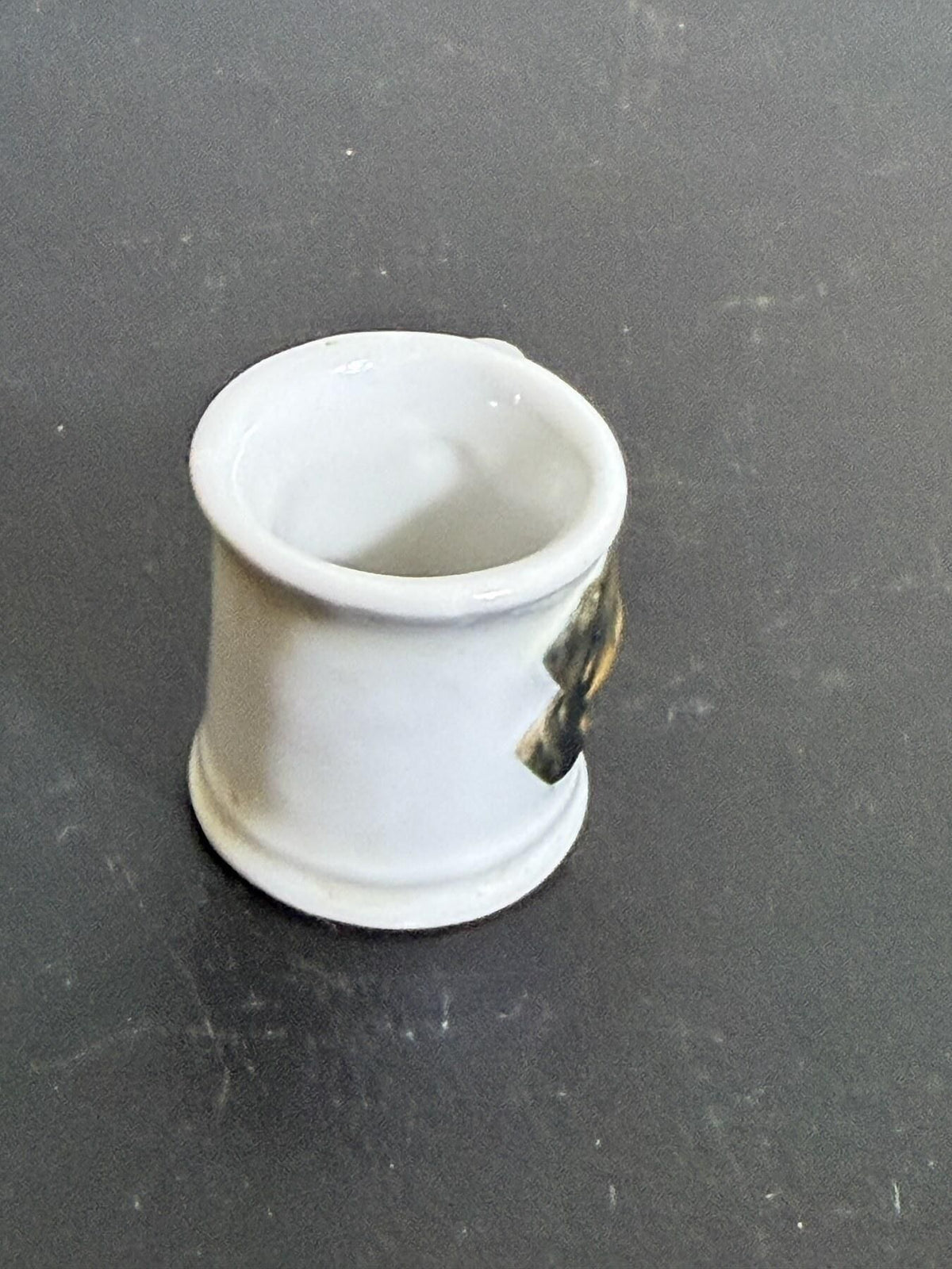 Miniature Ceramic Rottweiler Dog Head Mug - Small Collectible Cup - Wormhole Thrift