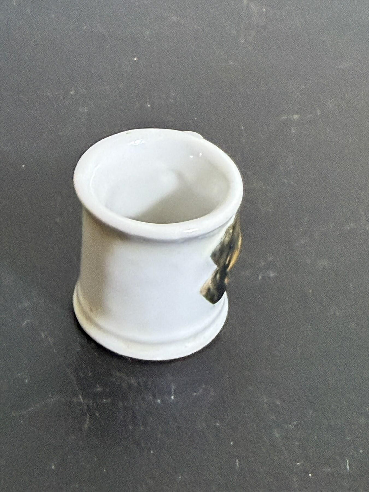 Miniature Ceramic Rottweiler Dog Head Mug - Small Collectible Cup - Wormhole Thrift
