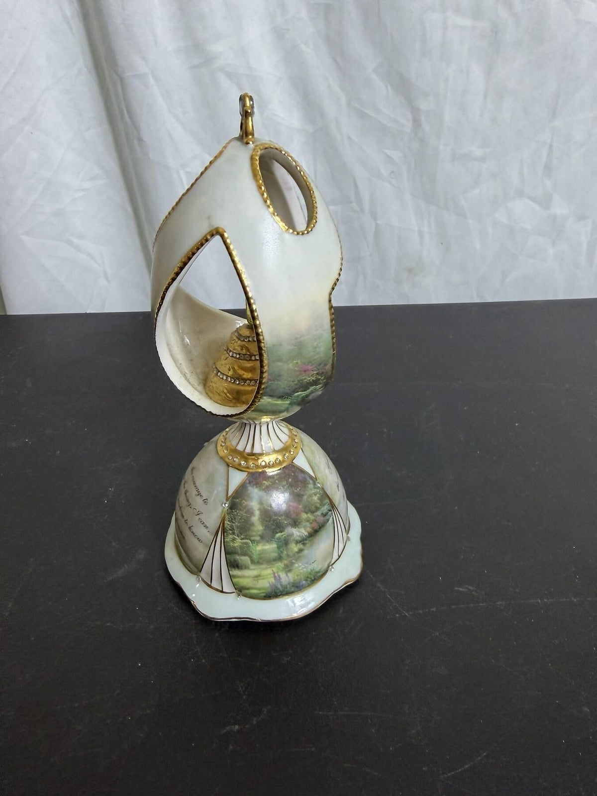 Thomas Kinkade Serenity Garden Heirloom Porcelain Musical Figurine - Wormhole Thrift
