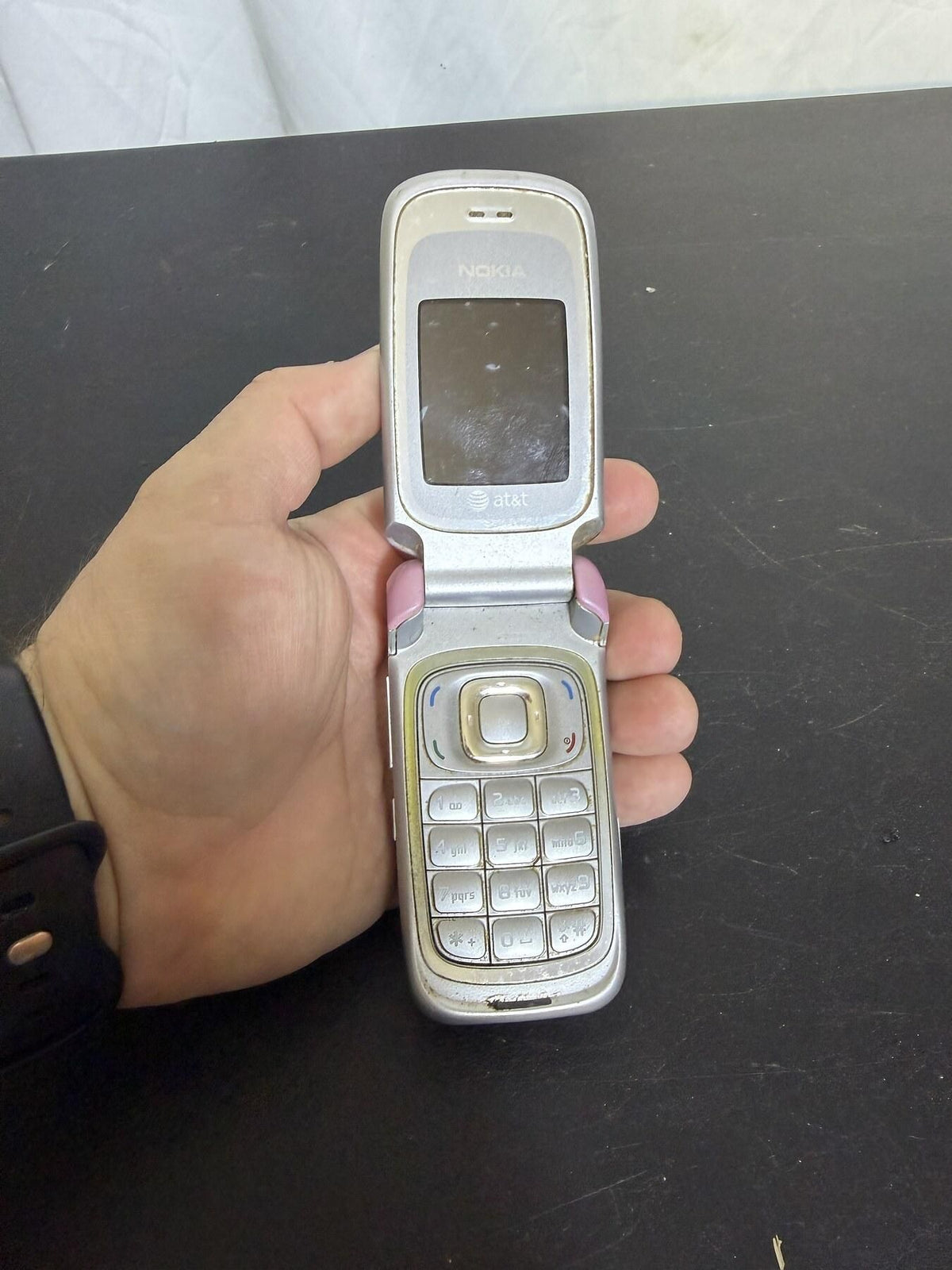 Vintage Nokia 3 AT&T Pink Flip Phone - Untested - Wormhole Thrift
