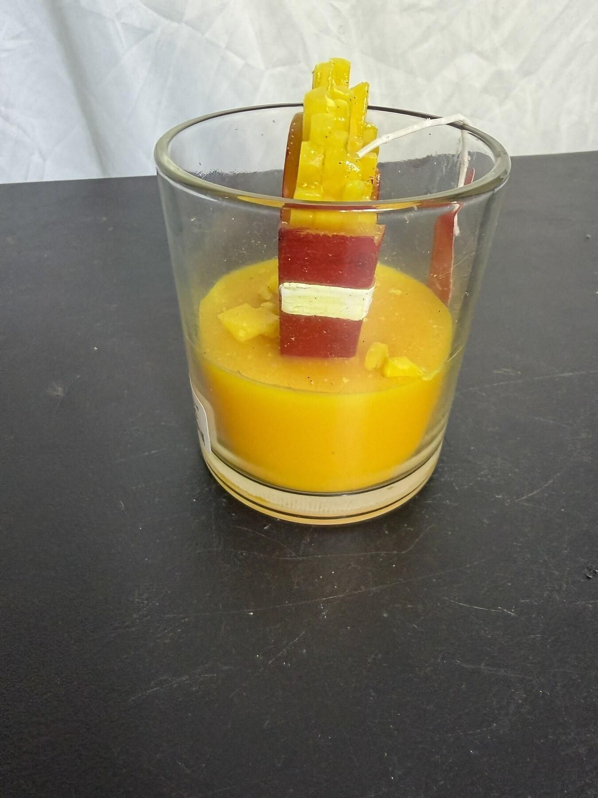 French Fries & Ketchup Scented Candle in Glass Jar Novelty Food Decor - Wormhole Thrift