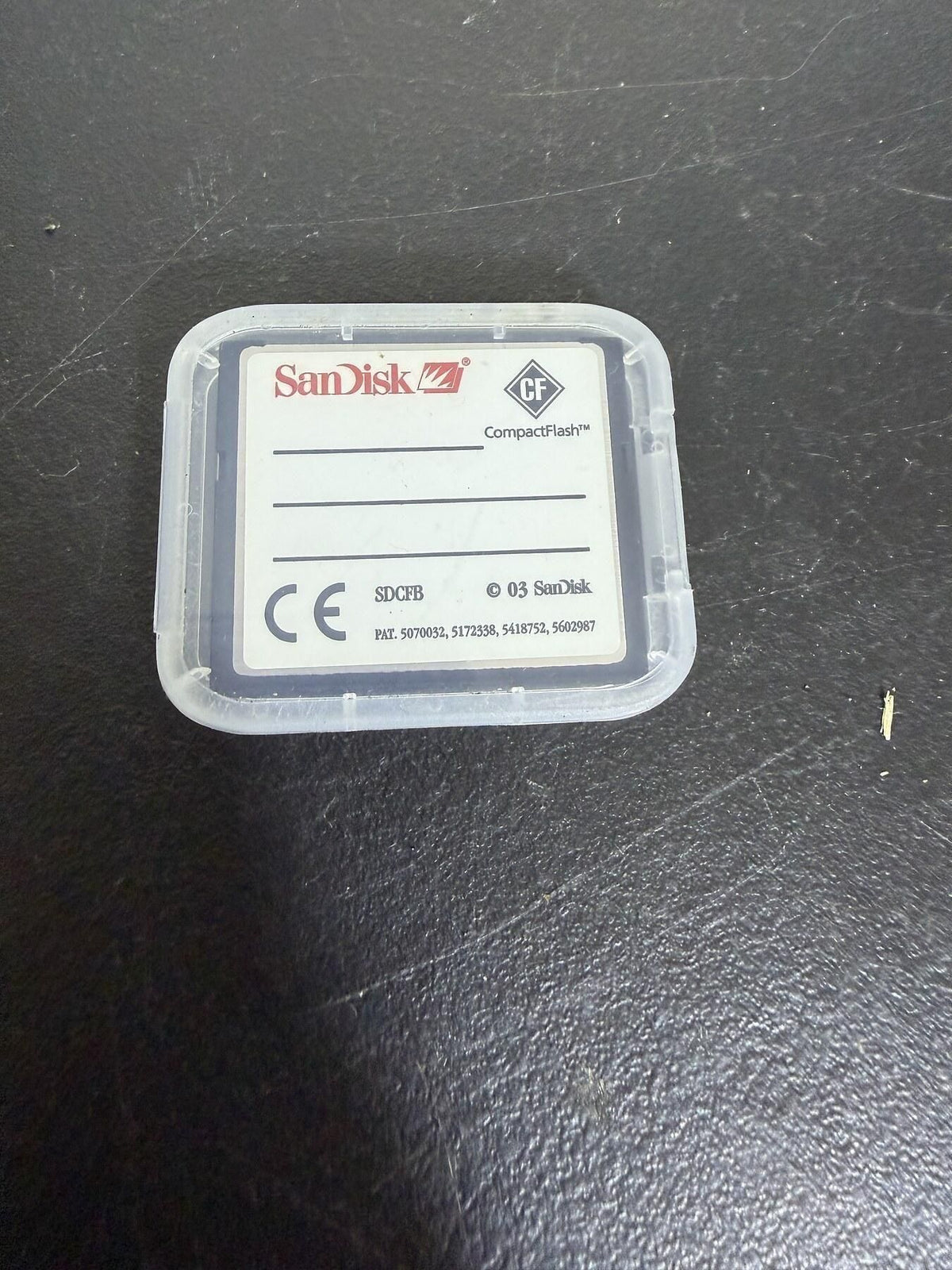 SanDisk Shoot&Store 32MB CompactFlash CF Memory Card w/ Case Vintage 20 - Wormhole Thrift