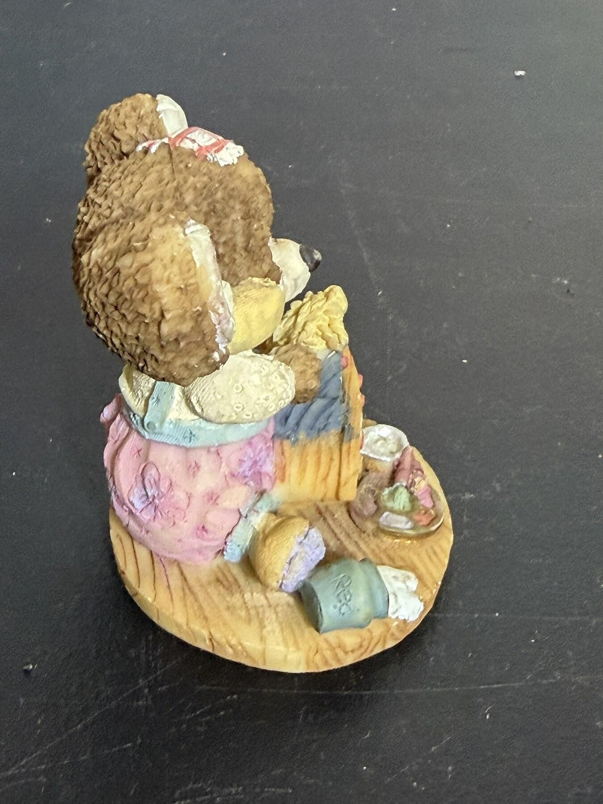 Cute Mouse Figurine with Rocking Horse & Crafts Decor Made in China - Wormhole Thrift